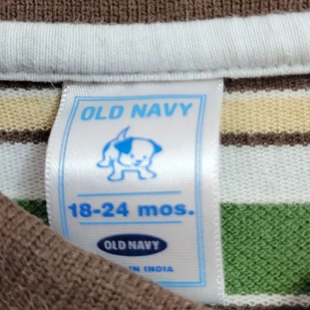 Old Navy stripped polo shirt 18/24mo